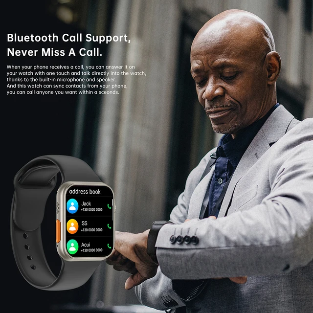 New Smart Watch Ultra Series 8 Men 49mm GPS NFC Smartwatch Bluetooth Calls Temperature Measuring Waterproof Sports For Apple 3