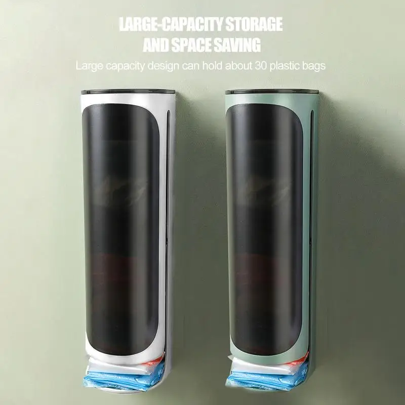 

Настенное крепление-диспенсер для хранения, легко устанавливается, коробка для хранения продуктов, для ванной комнаты, кухни, домашние аксессуары