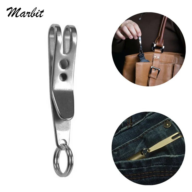 2 шт., зажим для ключей из нержавеющей стали