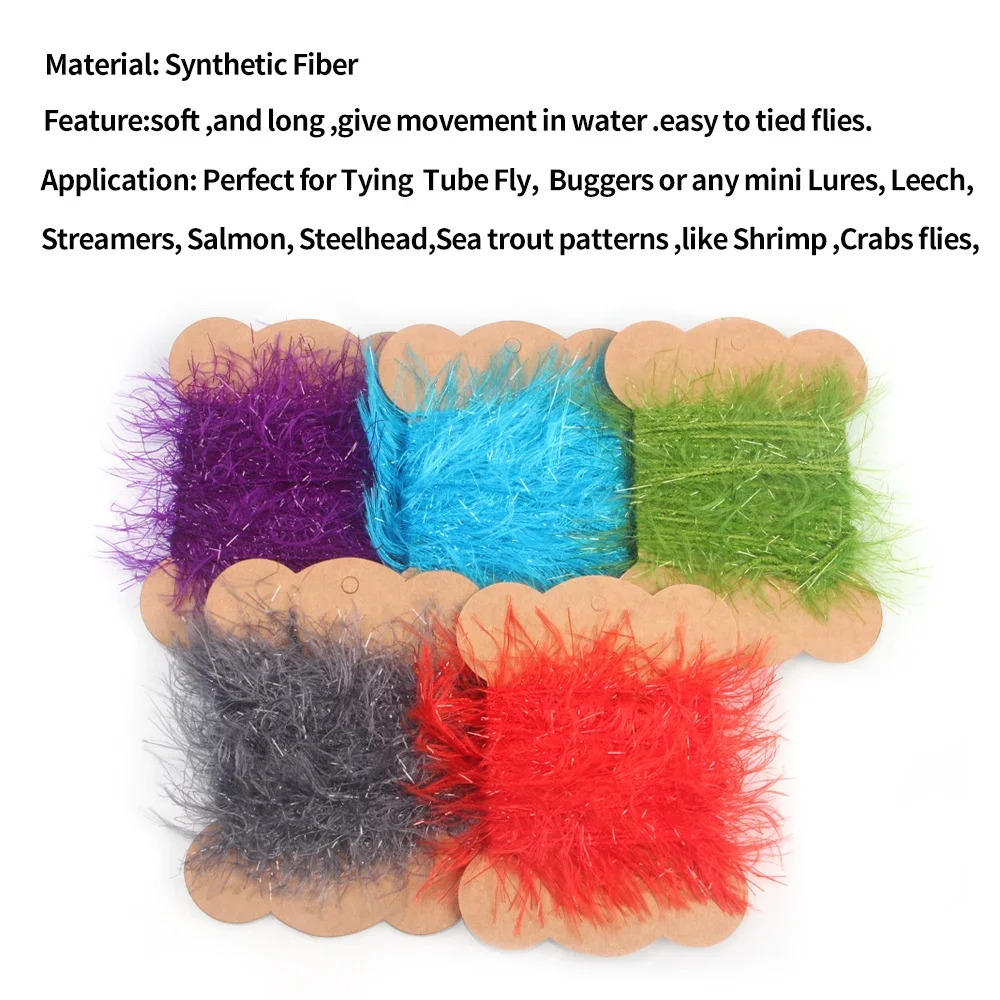 Icerio 5 м 196.85in подледная шениль материал для завязывания мушек шерстяных