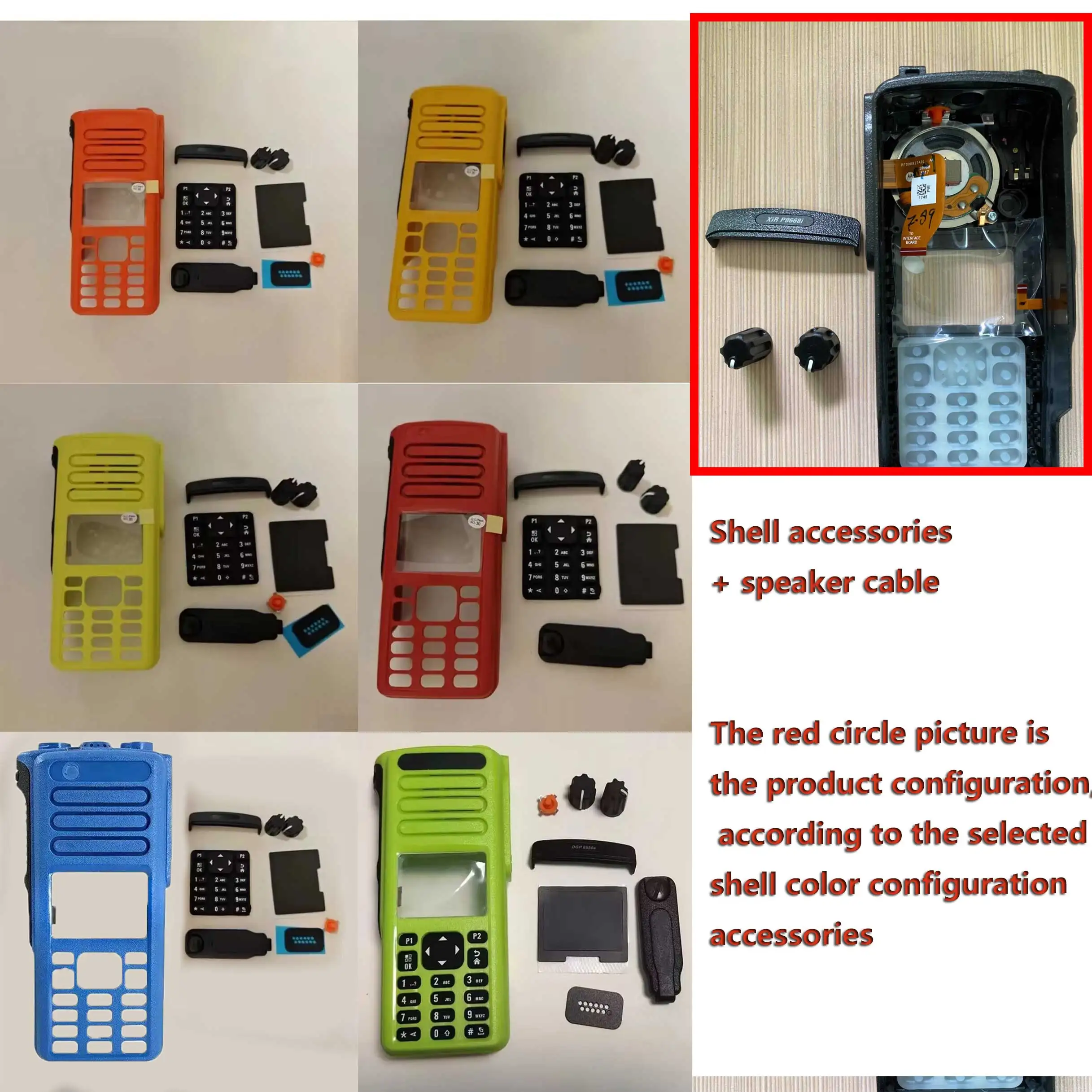 krótkie talkie obudowa pokrywy skrzynka z głośnikiem do radia Motorola XIR P8668 P8660 DP4800 DP4801 XPR7550 DGP8550