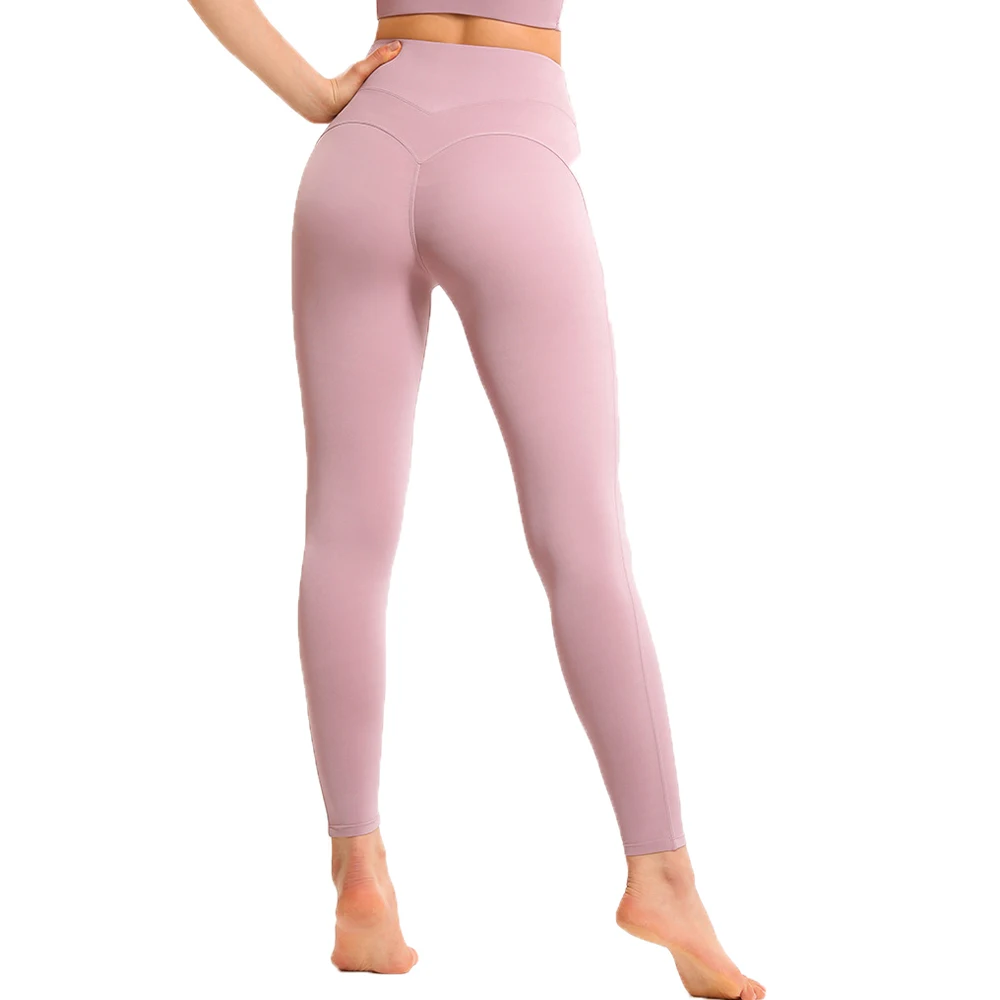 Vnazvnasi Yoga Pants Women Sport Leggings Nude High Waist Peach Sports Training Pants Hip Lifting Tight Leggings Sport Women