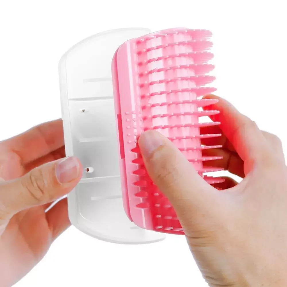 

2022JMT Cats Brush Corner Cat/Dog Massage Self Groomer Comb Rubs The Face with A Tickling Product Dropshipping New Pet Rubbing