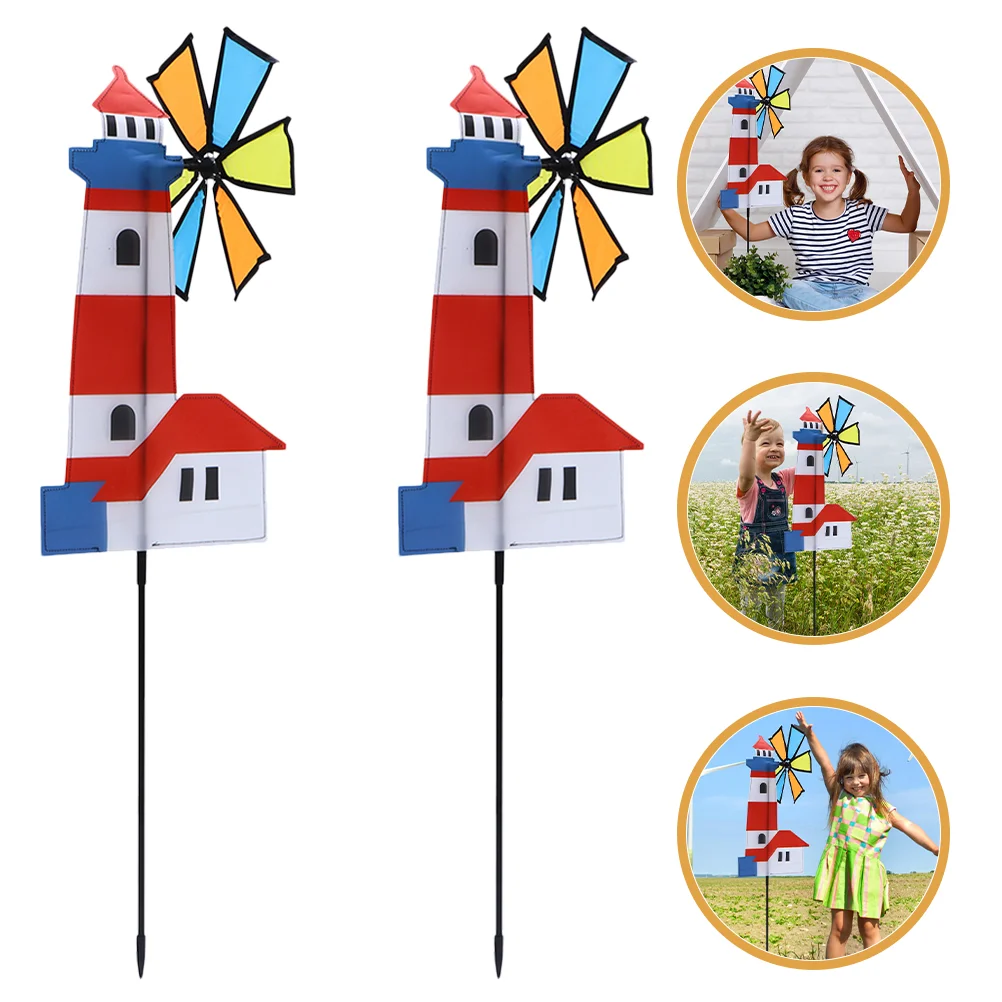 2 шт. украшения ветряной мельницы уличные вертушки ностальгия для двора и сада