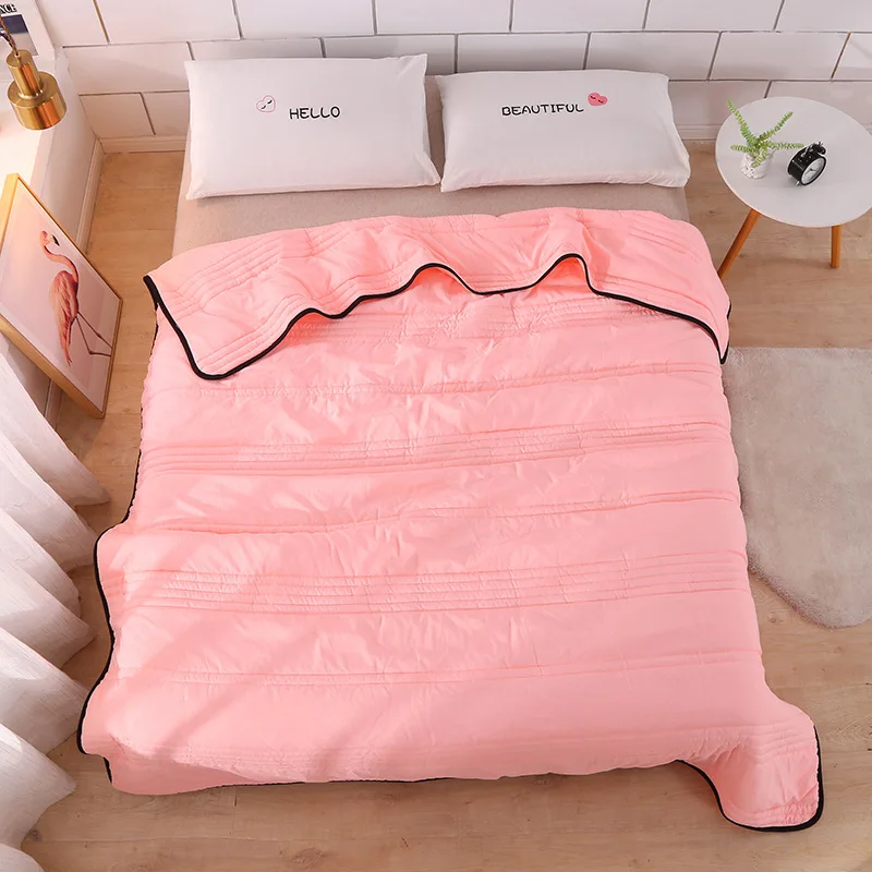 

Летнее охлаждающее офисное одеяло, 90 кроватей, детское односпальное, двухместное, пододеяльник, весенний, в Корейском стиле, мягкое, удобное, из мытого хлопка, тонкое