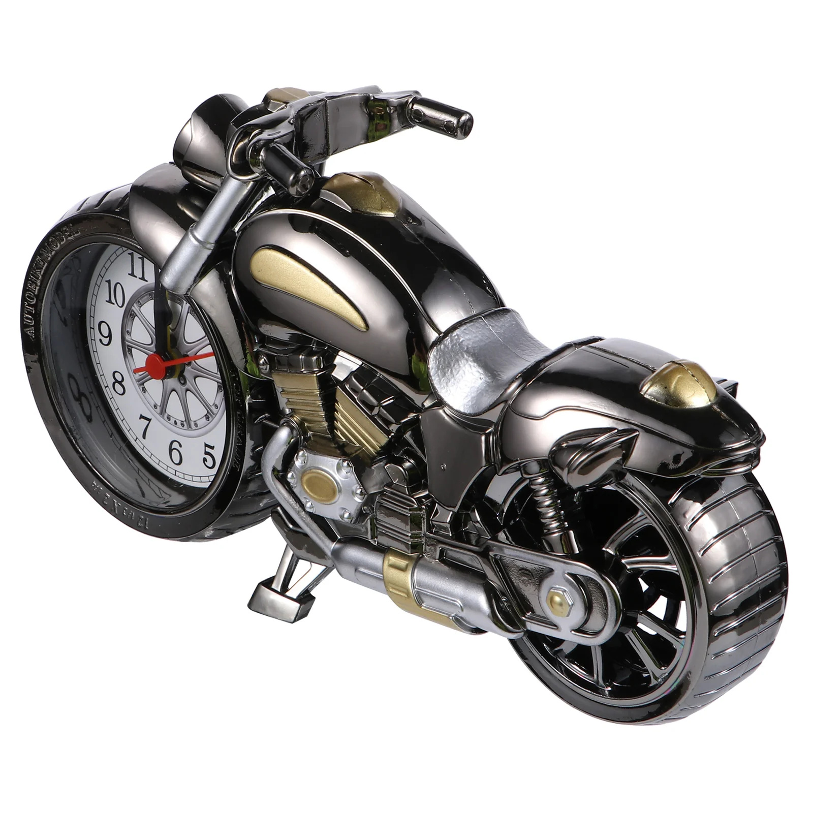 

Clock Alarm Motorcycle Vintage Desk Table Decoration Model Retro Desktop Bedside Motorbike Decorative Clocks Figurine Quartz