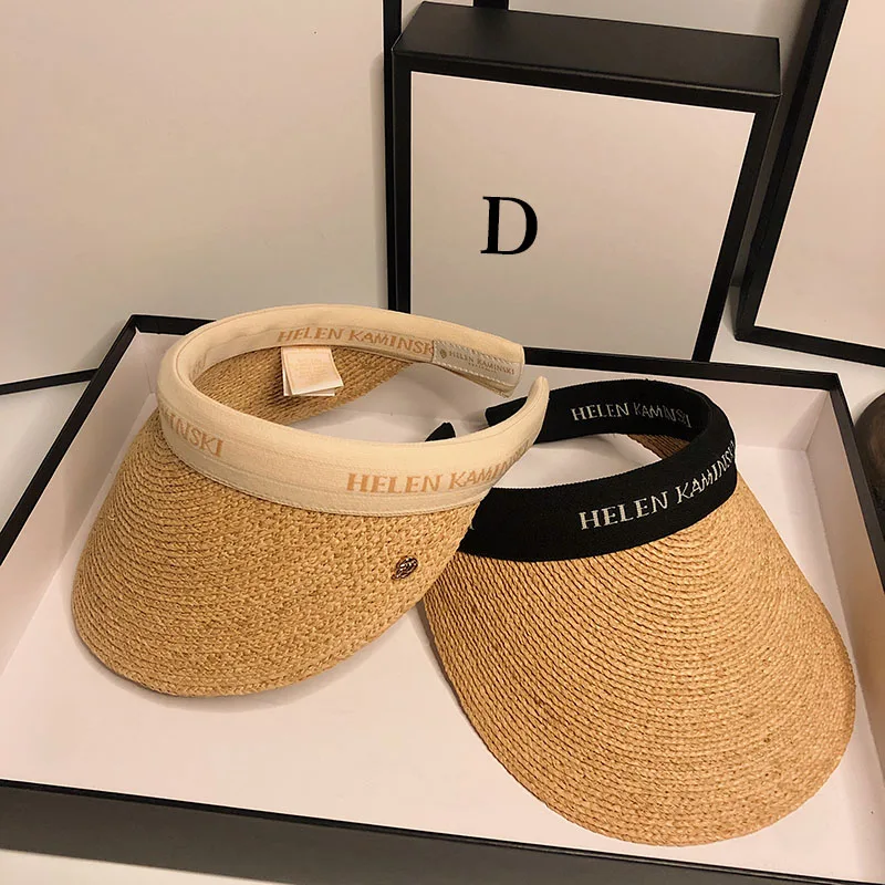 

Summer Woman Sun Hats Anti-UV Female Outdoor Visor Caps Hand Made Straw Cap Casual Shade Hat Empty Top Hat Beach Cap