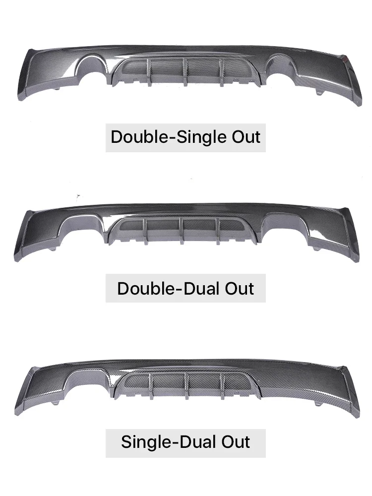 Глянцевый черный M Sport Tech задний диффузор комплект для корпуса бампера BMW 2 серии F22