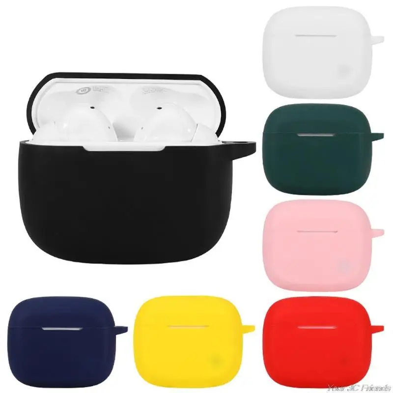 

Non-slip Protect Case for ZMI PurPods Pro Case Solid color Silicone Wireless Bluetooth-compatible Earphones Cover D23 20