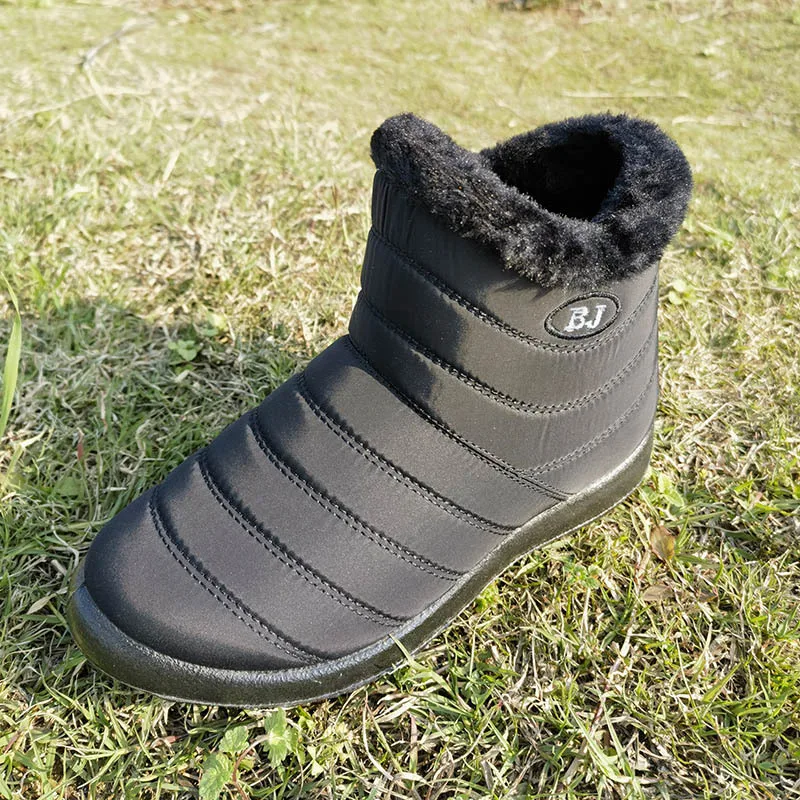 

Women Boots Fashion Waterproof Snow Boots For Winter Shoes Women Casual Lightweight Ankle Botas Mujer Warm Winter Boots Black
