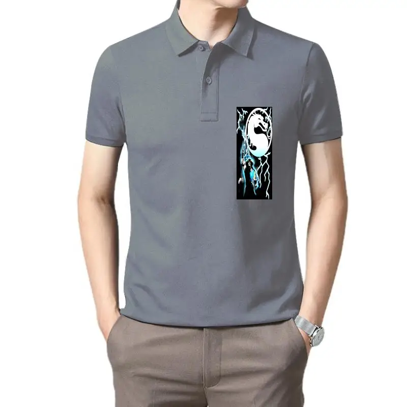 

Golf wear men Mortal Kombat Klassic Raiden Adult Slim Fit polo t shirt for men