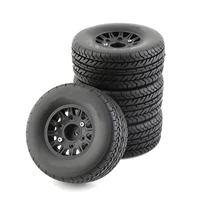 4 pcs rc car wheel rim rubber tire 12mm 14mm 17mm for 18 110 rc crawler car upgrade accessories part