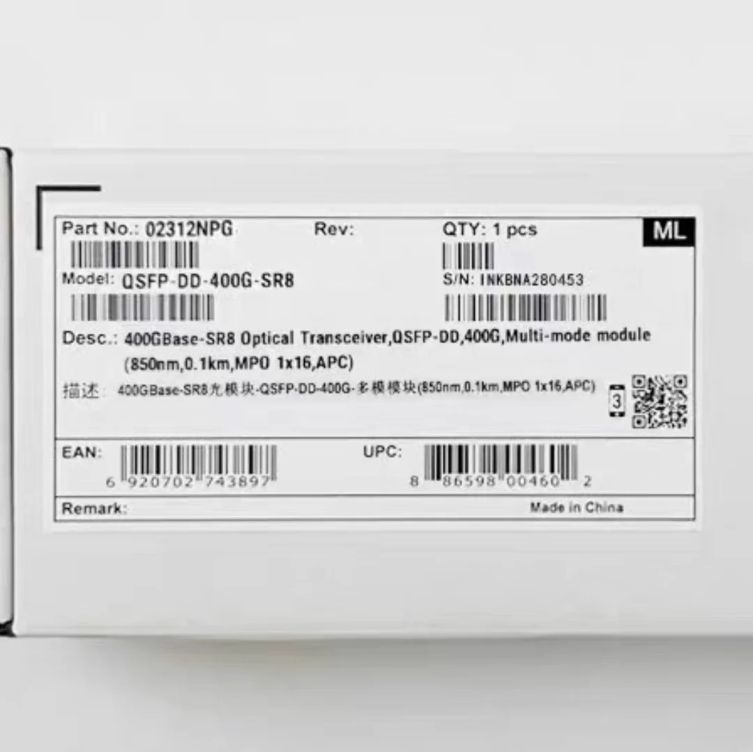 QSFP-DD-400G-SR8 абсолютно новый 1 шт. цена