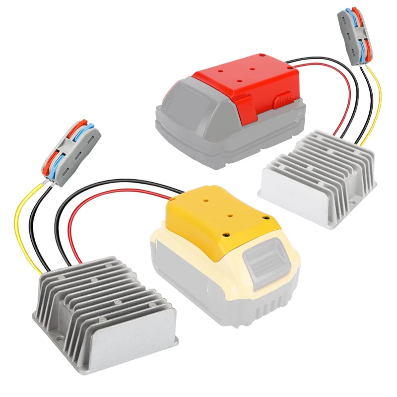 DIY понижающий преобразователь регулятор для Dewalt 18 в 20 В до 12 В батарея понижающий преобразователь Aadpter батарея Dock 15A 180W