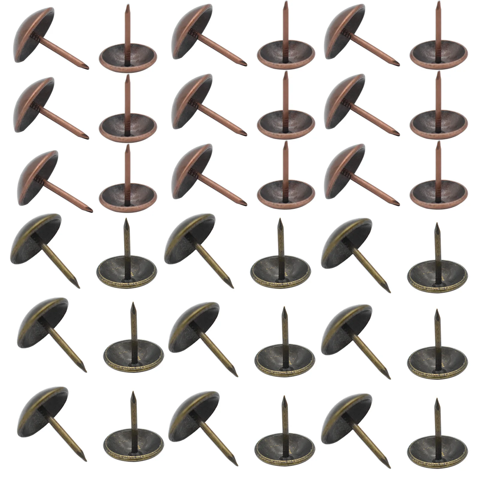 15 мм Бронзовый Круглый Металлический кнопочный колпачок для пальцев офисная фурнитура для дома штифт для обоев деревянные крепежные гвозди 20 шт.