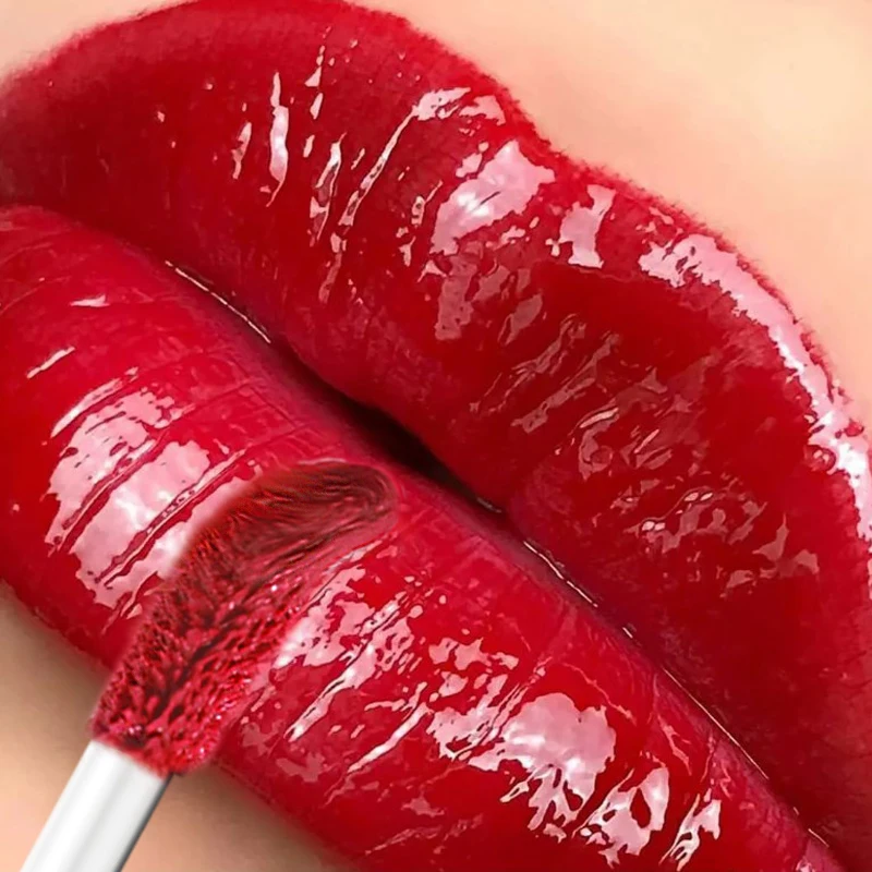 

Mirror Gloss Lipstick Waterproof Long Lasting Moisturizing Jelly Lip Glaze Non-fading Sexy Red Lips Tint Women Makeup Cosmetic