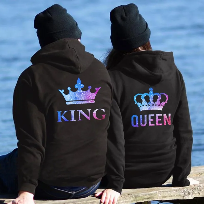 

2022 Street Lover Hoodie Print QUEEN KING Hoodie Clothes Hoodie Women Couple Sweatshirt Plus Size