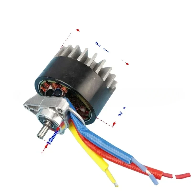Фото DC18V 36V 300W 500W Potenza rotore esterno motore Бесщеточный для attrezzo da giardino sega elettrica tosaerba elica taglio mesh №2
