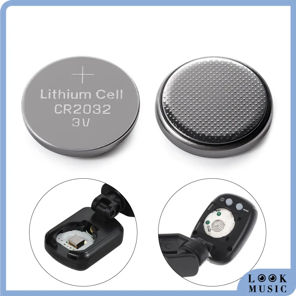 

LOOK CR2032 Lithium 3v Coin Cell Battery 2032 Watch Battery For Musical Instruments Guitar Tunner Toy Car Key Remote Control
