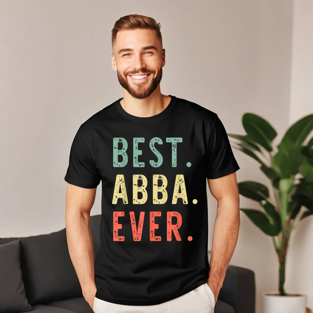 Лучшая забавная крутая футболка Abba Ever свободная с круглым вырезом и коротким