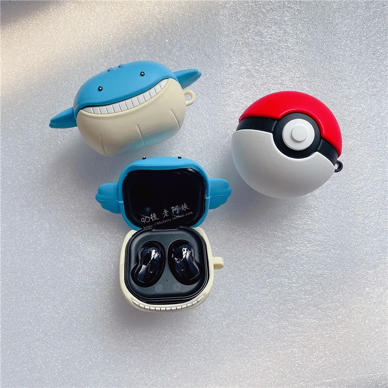 

3D cute cartoon whale silicone earphone cases For Samsung Galaxy Buds 2/ Pro Protection headset Cover For Buds Live Cover Funda