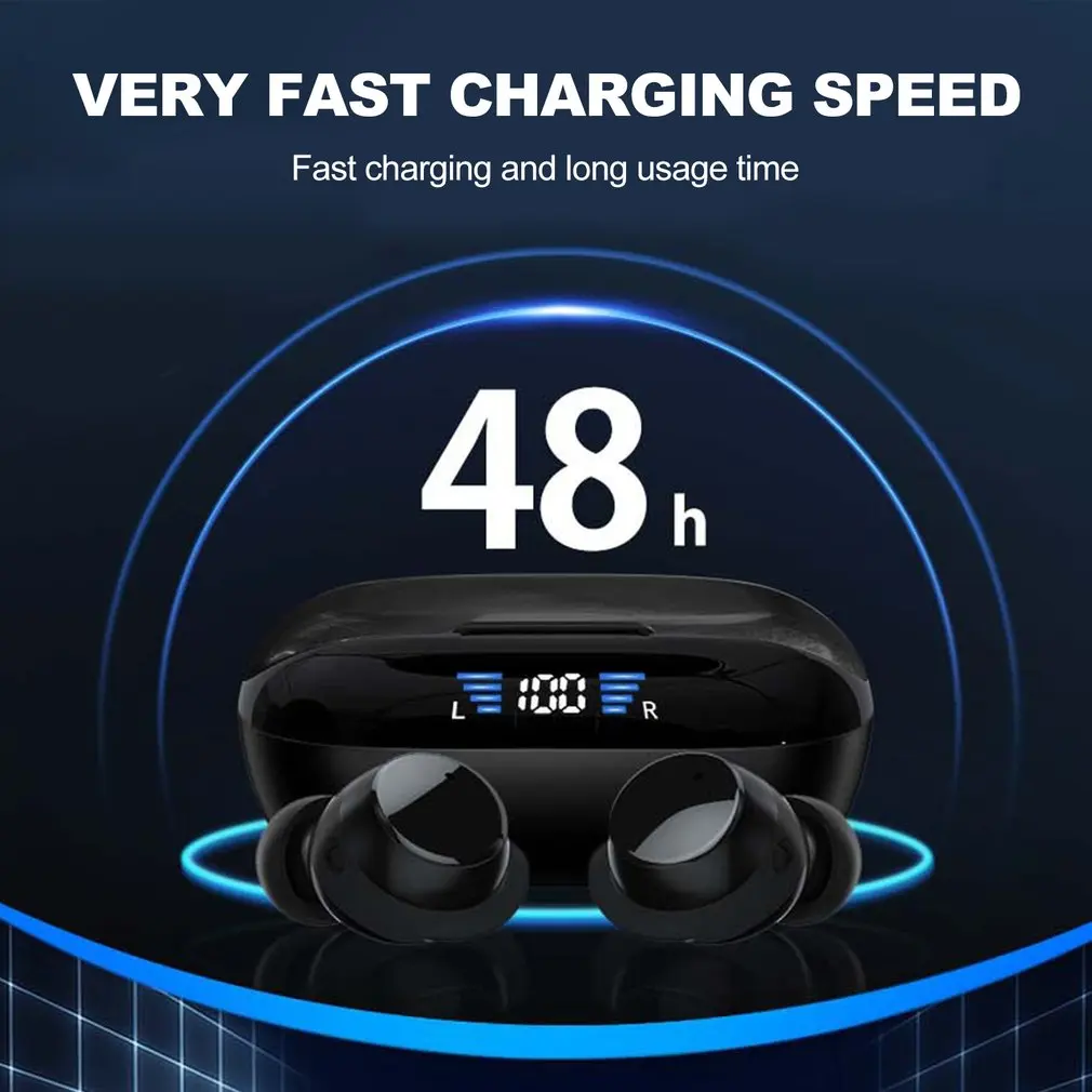 

TWS-T9 беспроводные наушники Bluetooth 5,3, наушники-вкладыши, игровая гарнитура с шумоподавлением, водонепроницаемые спортивные сенсорные наушник...