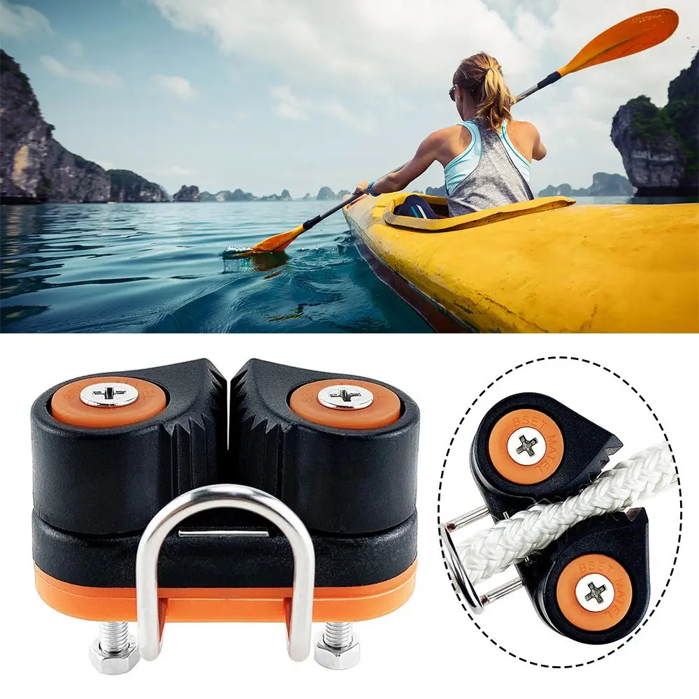 

Boat Accessories Fixator Wire Rope Marine Rope Clamp Aluminium Anchor Cam Cleat Fast Entry Rope Matic Ball Bearinge