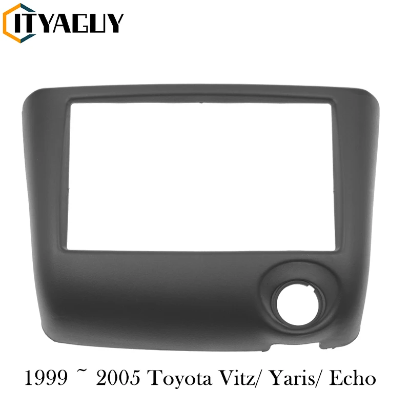 2 Din Car Stereo Radio Fascia Panel for Toyota Yaris Echo Vitz Platz 1999-2005 Audio Frame Cover Trim Kit Face Bezel 173*98mm
