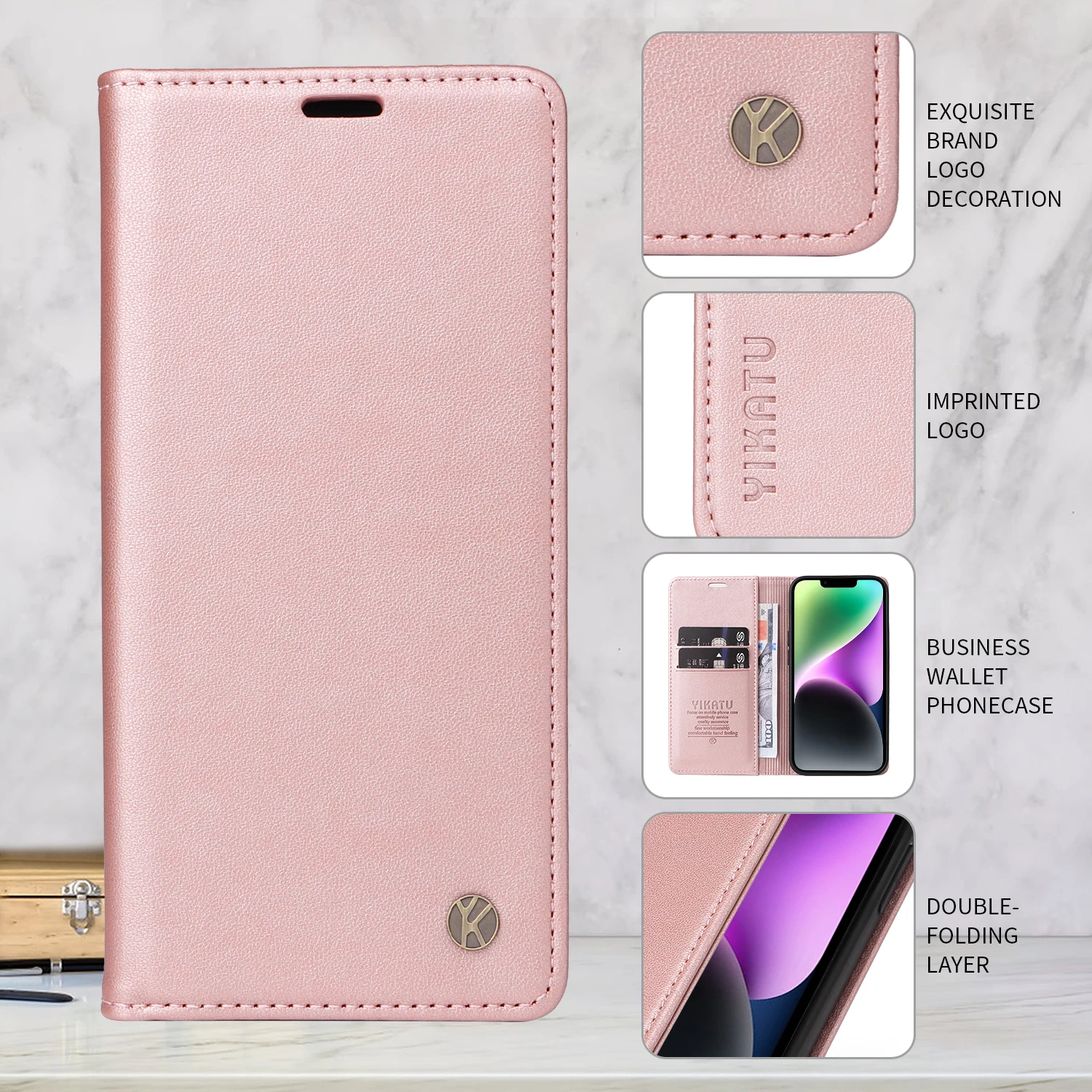 Фото Кожаный чехол-кошелек для Samsung Galaxy M13 5G M10 J7 Prime J610F J6 Plus J530 J5 J415 J4 J3 J1 F62 F23 5G A91 A81 A73 A72 4G A71 №3
