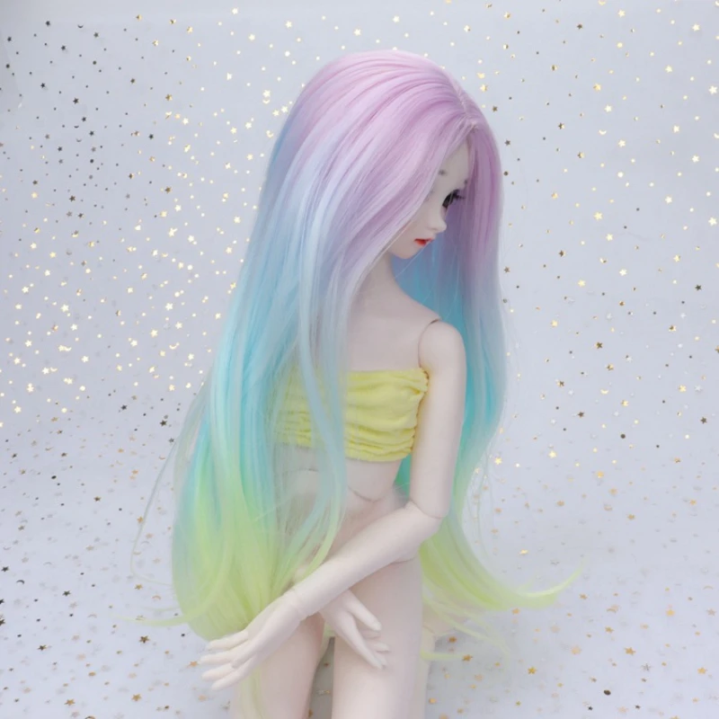 1/3 1/4 1/6 Bjd Sd Керамическая кукла парик окрашивание серии Радуга Красочные куклы