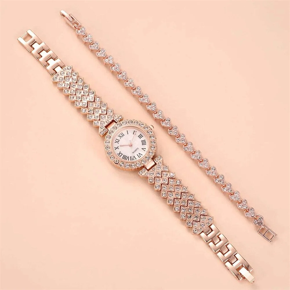 Watch For Women Watches 2022 Best Selling Products Luxury Watch Luxury Brand Reloj Mujer Diamond Steel Band Watch Bracelet Set enlarge