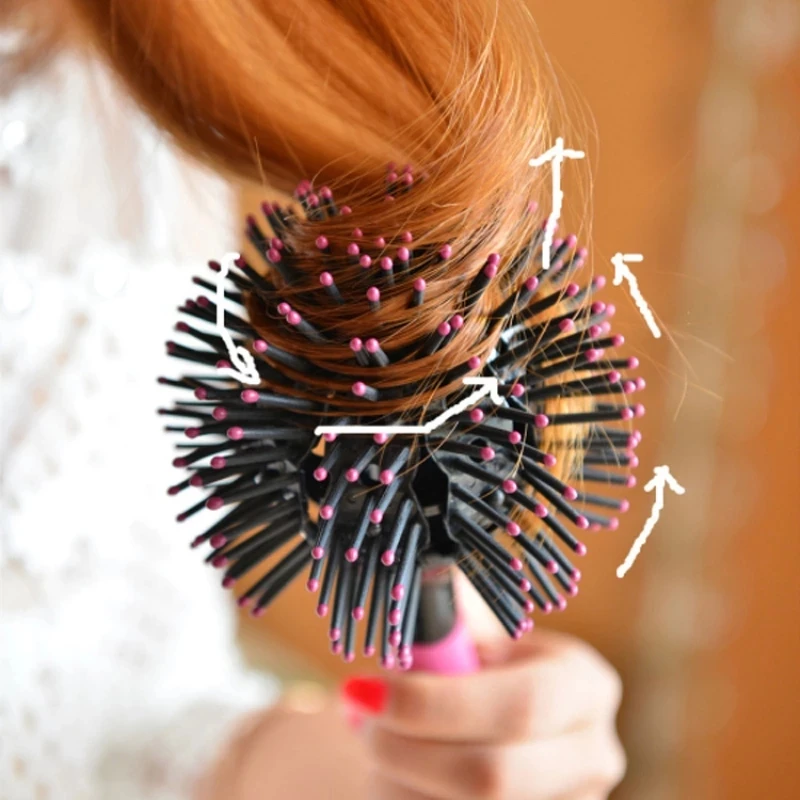 

Women Massage Comb Detangling 3D Curly Hair Styling Hairbrush Scalp Massager Salon Hairdressing Curly Hair Comb