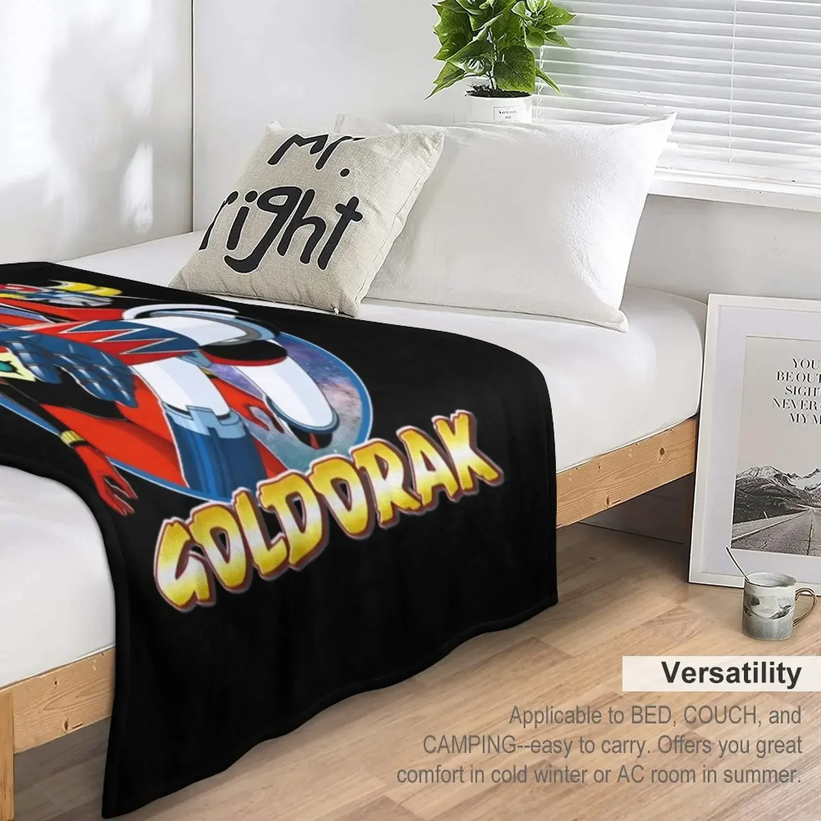 Одеяло Goldorak (Grendizer) Декоративные кровати для зимних диванов Симпатичные