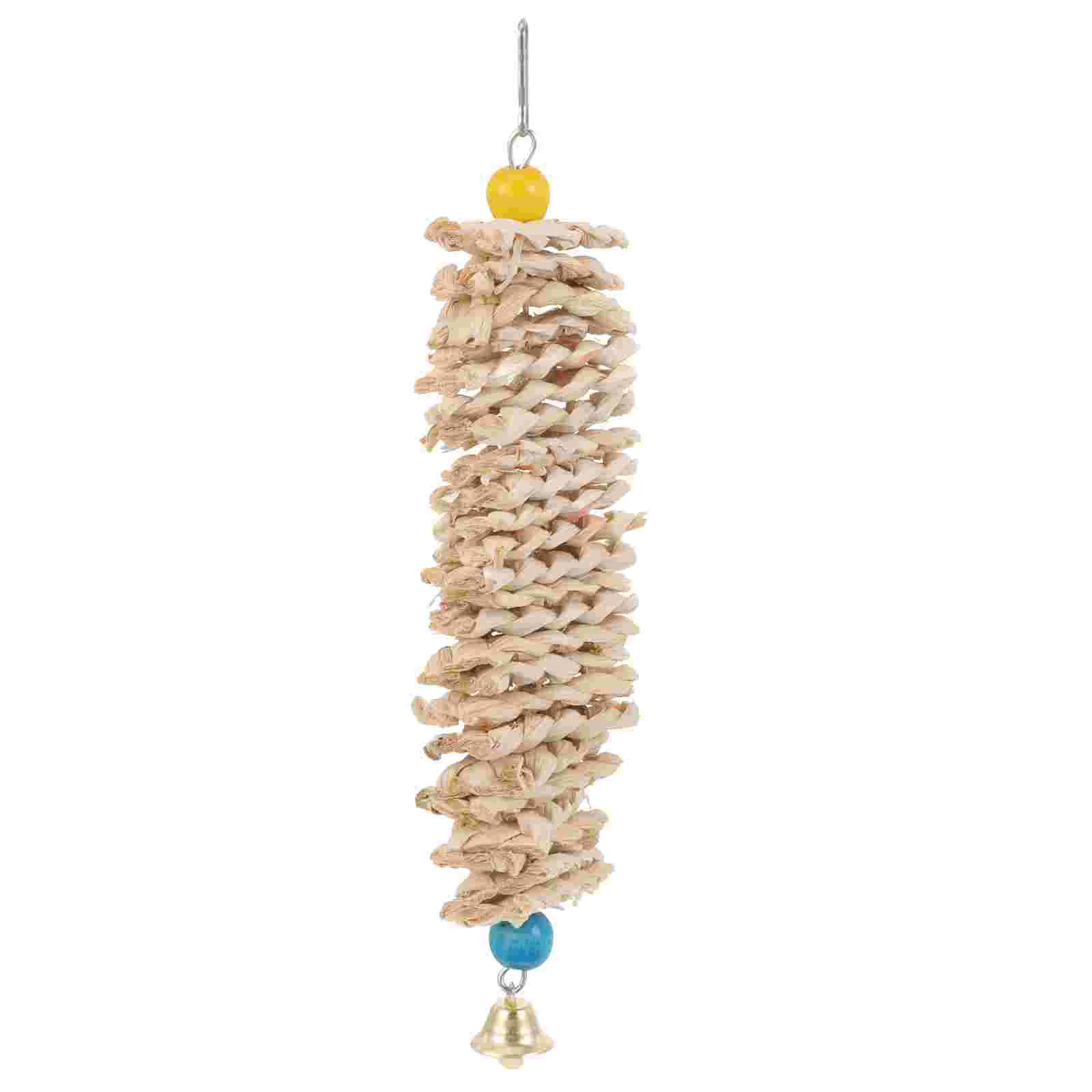 

Birdcage Swing Parrot Chewing Toy Natural Parrot Biting Plaything Birdcage Suspending Toy