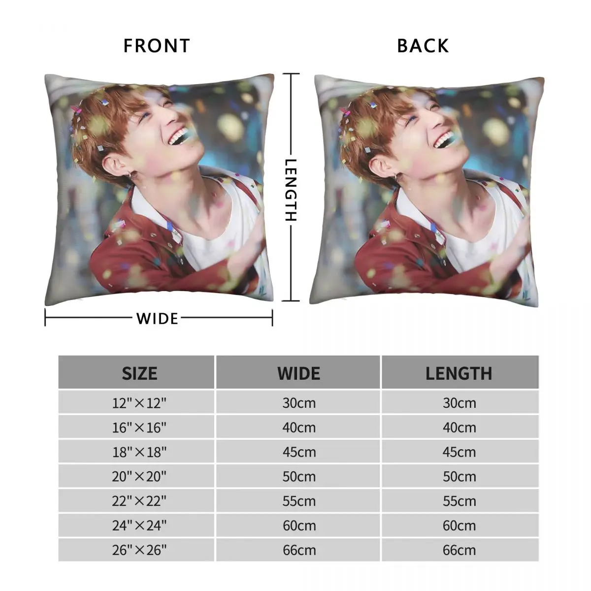 Jungkook Bts чехол для подушки Kpop Bangtan Boy Dakimakura Подушка Чехол Декоративные подсветки