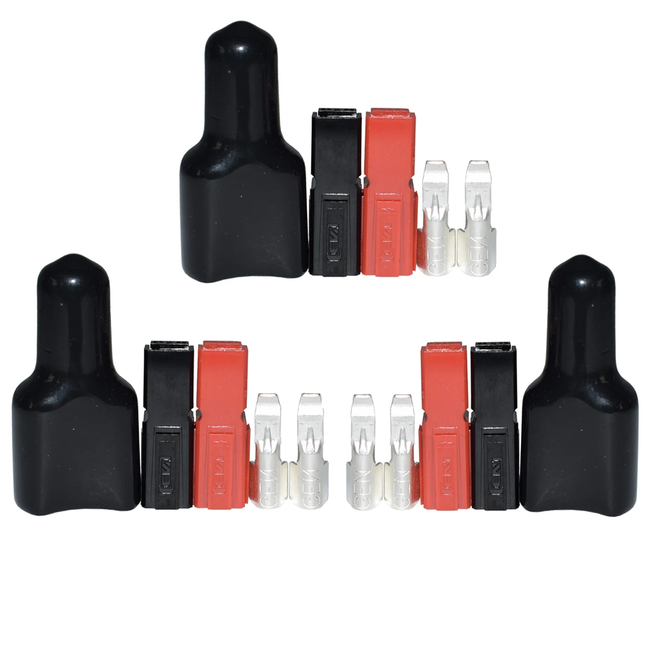 

3pcs 45A Quick Connect Terminals Connectors Battery Connector for ANDERSON Powerpole for Electric Vehicles Forklifts Golf Carts