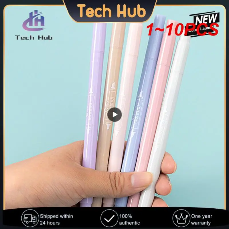 

1~10PCS Soft head color pen color pen set kawaii highlighter macaron Morandi marker pen painting art notes special school