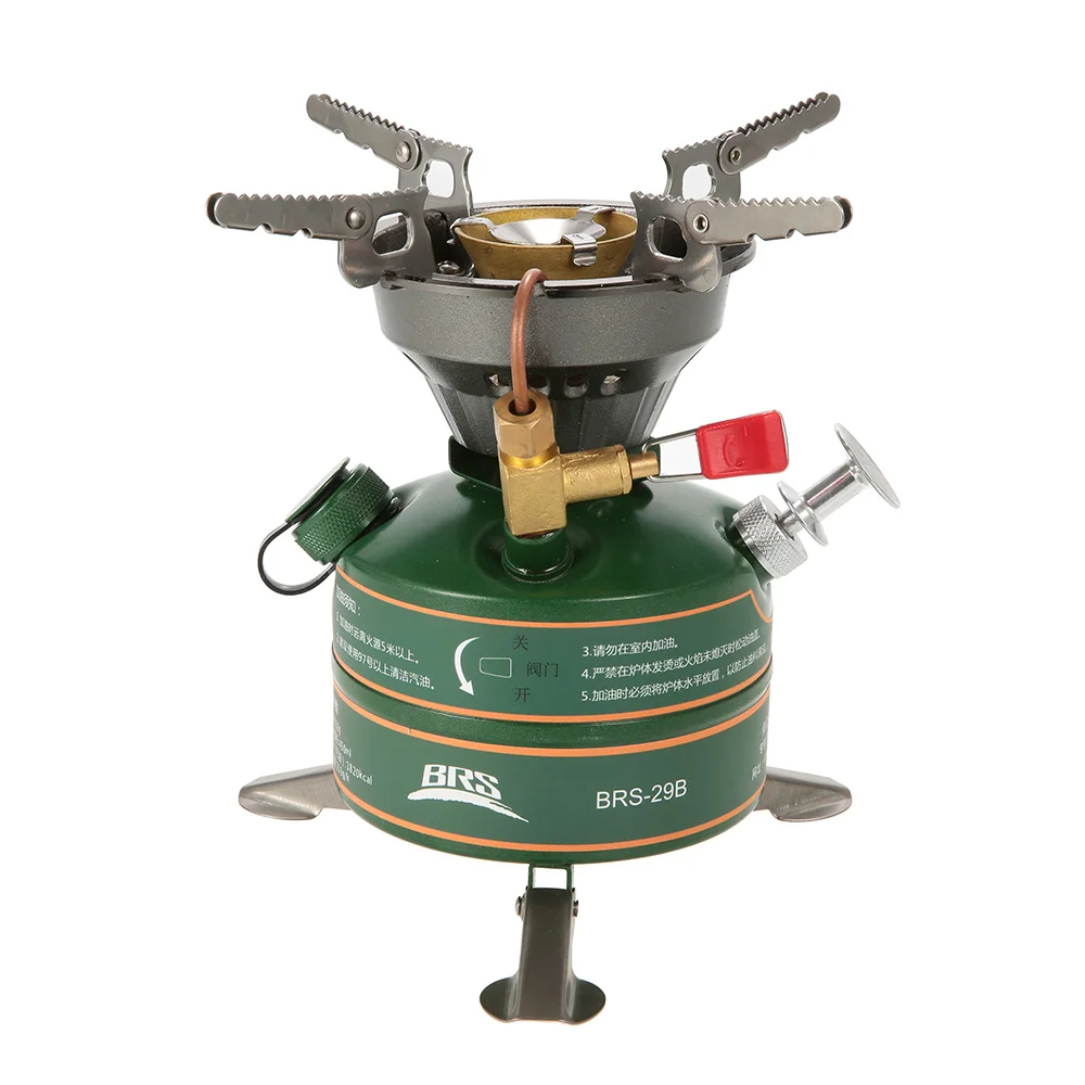 One-piece Portable Outdoor Gasoline Stove Camping Hiking Burner with Carrying bag Maintenance Tools Outdoor Camping Accessories