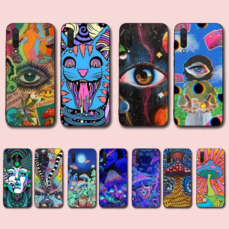 

Colourful Psychedelic Trippy Art Phone Case for Xiaomi mi 5 6 8 9 10 lite pro SE Mix 2s 3 F1 Max2 3