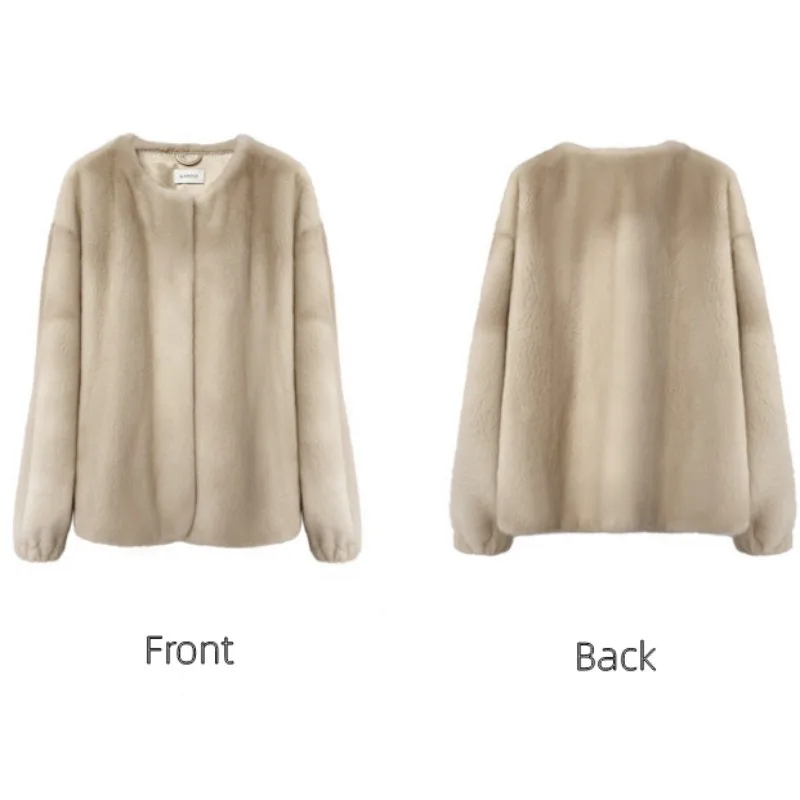 Женская шуба из натурального меха норки