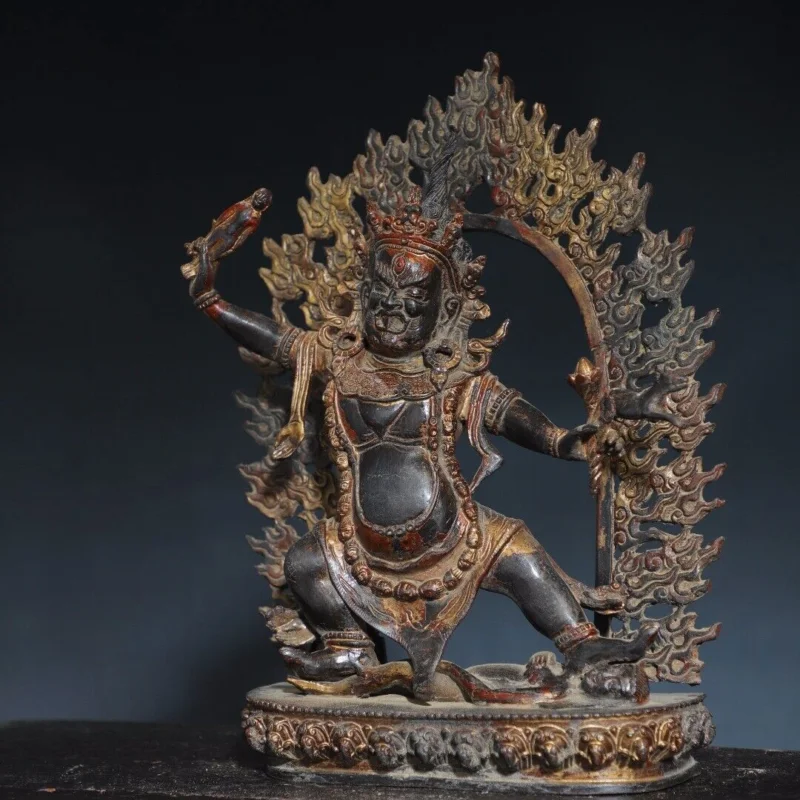 Статуя Будды Vajrapani 12 6 дюйма под старину