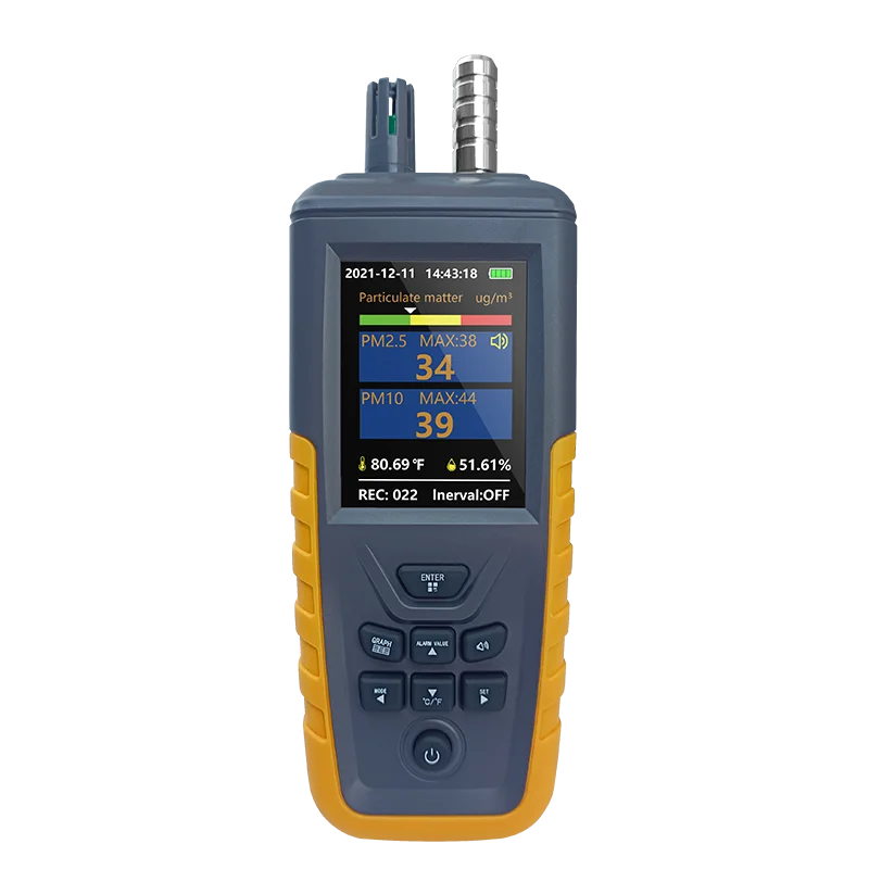 

TC-8100 Высокочувствительный детектор частиц PM2.5, профессиональный датчик контроля качества воздуха и пыли, анализатор воздуха