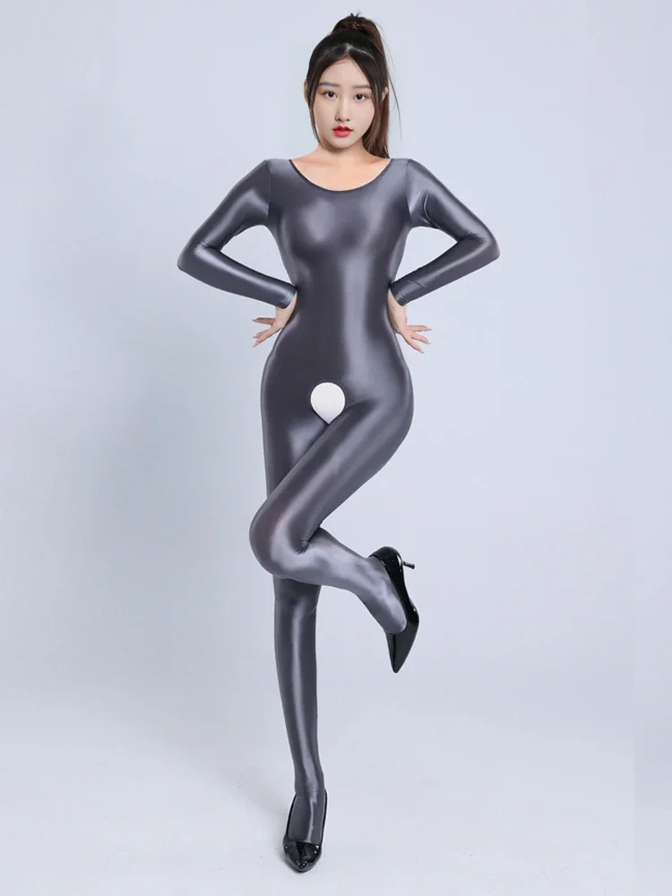 Сексуальный женский комбинезон с открытой промежностью высокоэластичный