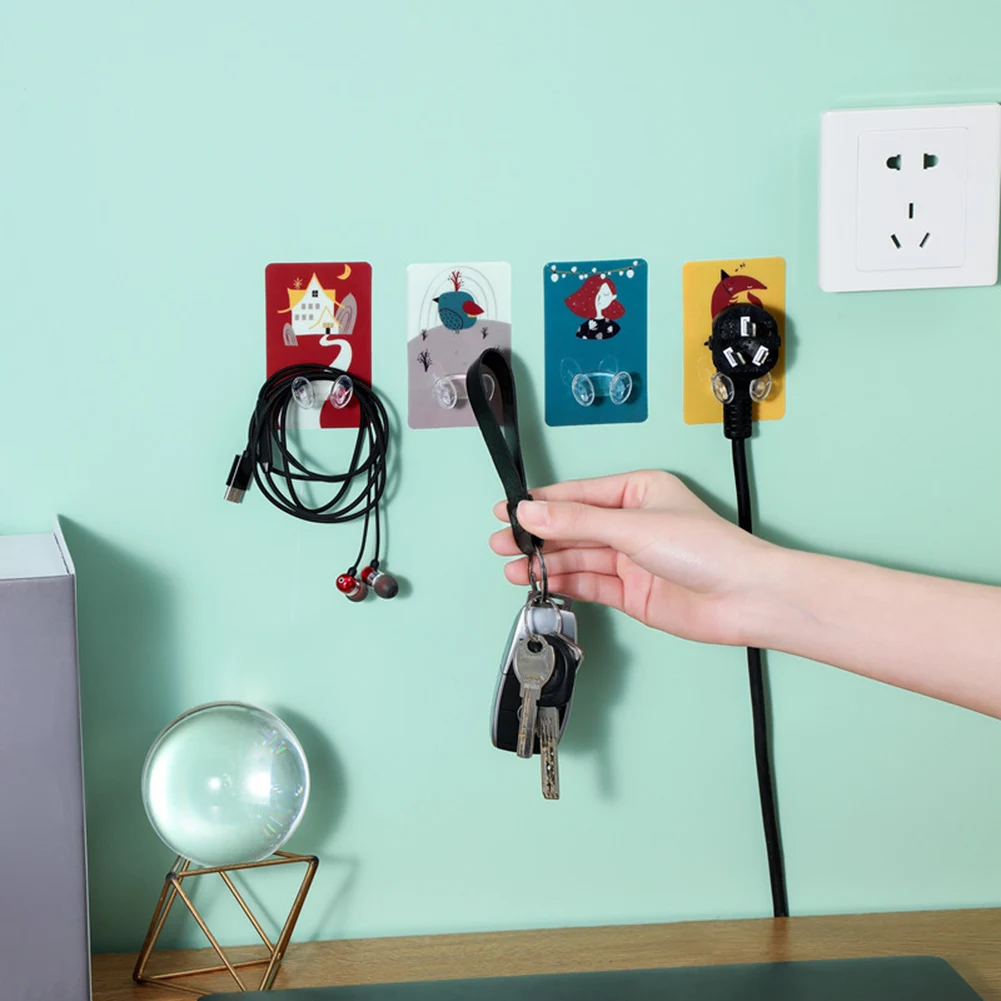 

1 шт. настенные крючки для хранения в ванной комнате, Сильный крючок, вешалка для розетки питания, настенный держатель, самоклеящиеся крючки ...