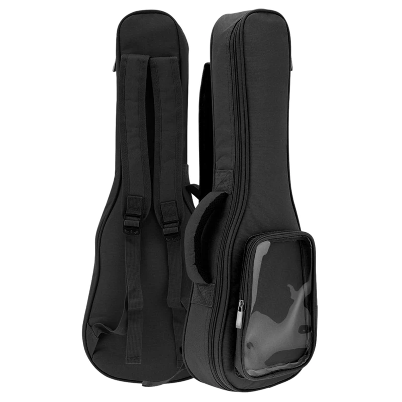 

23 24 Inch Concert Ukulele Bag 10Mm Sponge Soft Case Mini Guitar Gig Bag Fabric Shoulder Straps Ukelele Backpack