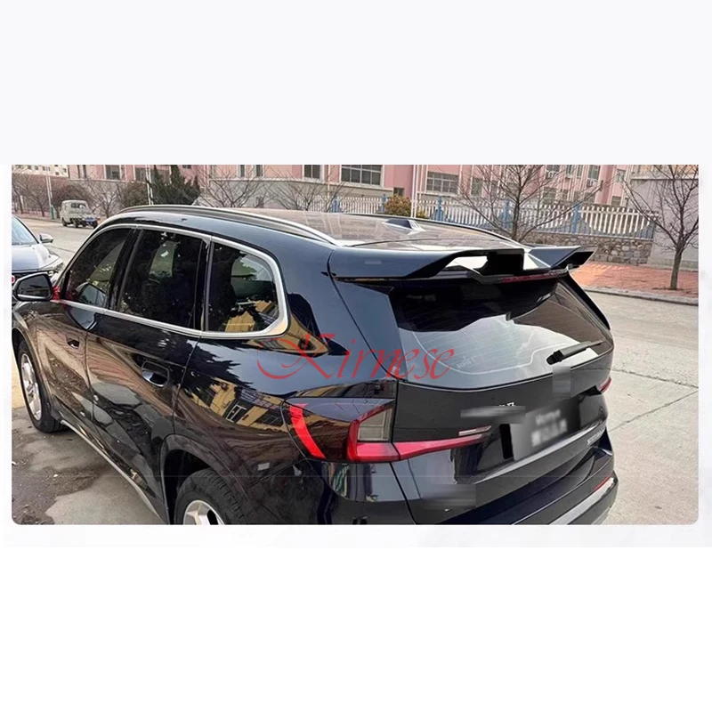 For BMW new U10 U11 X1 IX1 2023+ Roof Spoiler ABS Plastic Unpainted Color Rear Wing Trunk Lip Boot Cover Car Styling