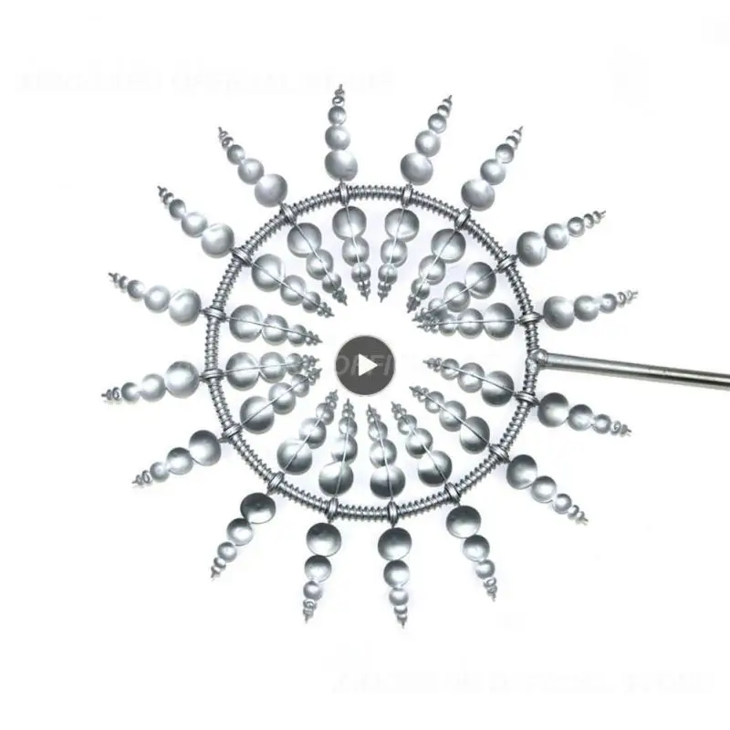 

Nine Bone Windmill Outdoor Wind Spinners Wind Catchers Metal Windmill Patio Lawn Garden Ornaments Wind Chime Dual Wind Movemen