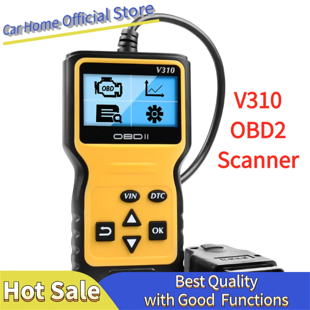 Автомобильный сканер V310 OBD2, считыватель кодов ошибок двигателя OBD, сканер, автомобильные аксессуары, считывание диагностического протокола DTC VS ELM327 Universal
