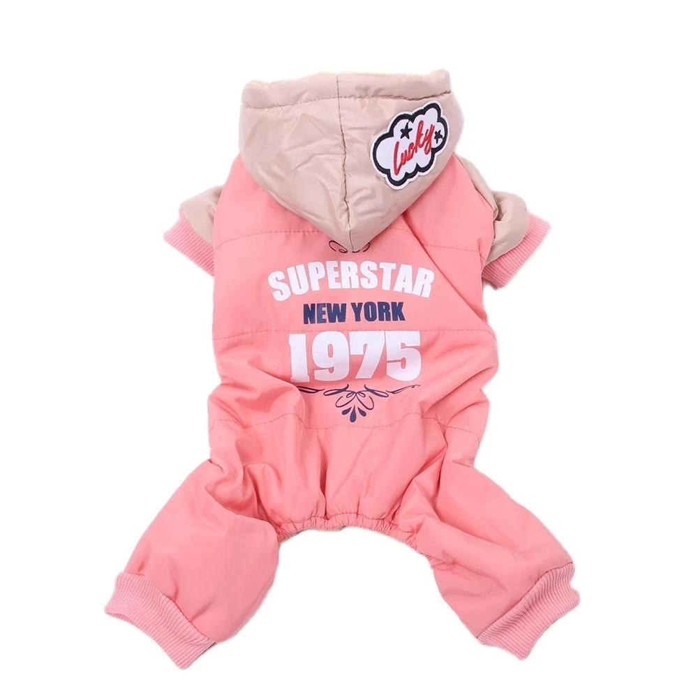 

Dog Cat Small Medium Dog Cat Warm Bodysuit Hoodie Windbreak Appare Cotton Coat Winter