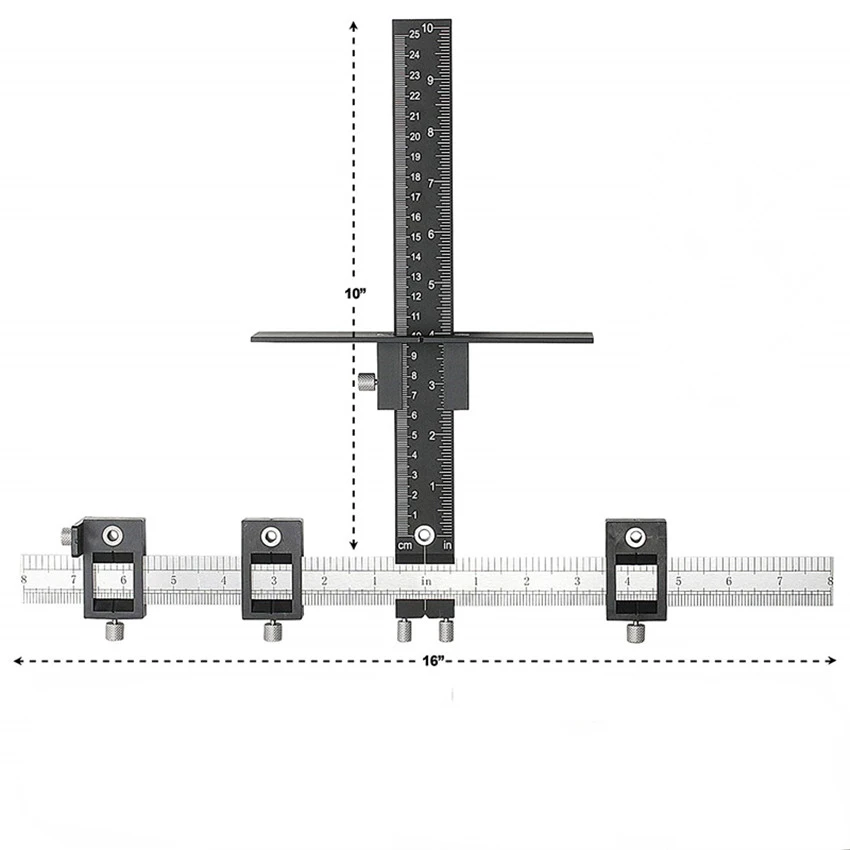 

Woodworking Tools Cabinet Hardware Jig Tool - Drill Template Guide for Door and Drawer Handle Installation Tools